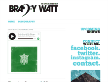 Tablet Screenshot of bradywatt.com